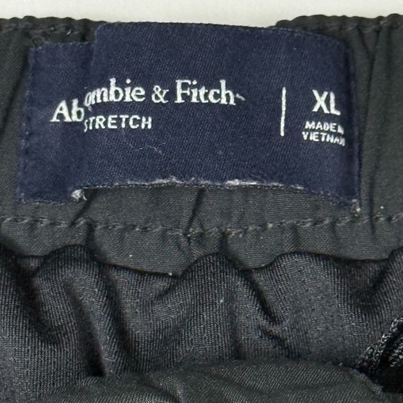 Abercrombie‎ Fitch Mens Lined Black Stretch Performance Shorts Size XL - Picture 3 of 8